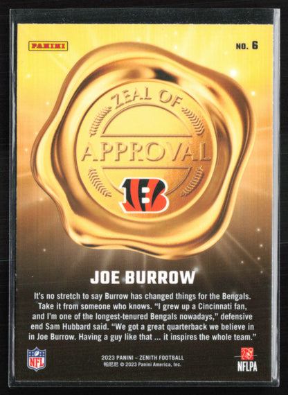 Joe Burrow Zeal of Approval