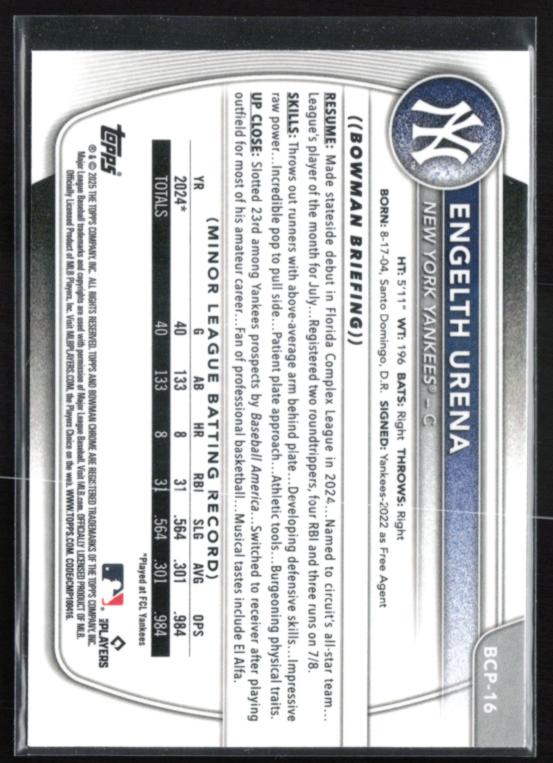 Engelth Urena 1st Bowman