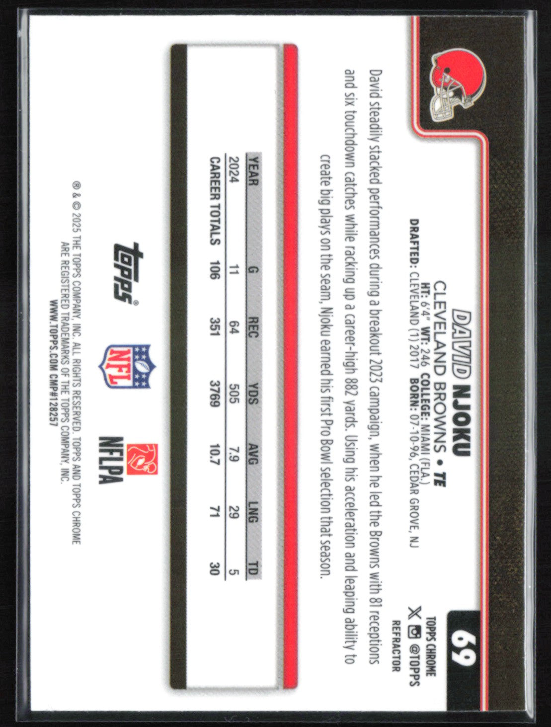 David Njoku Refractor