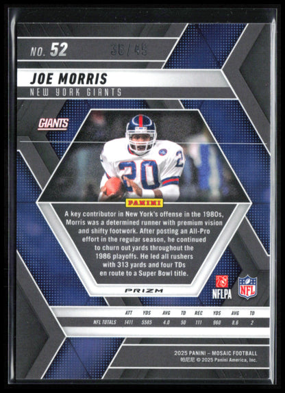 Joe Morris Purple
