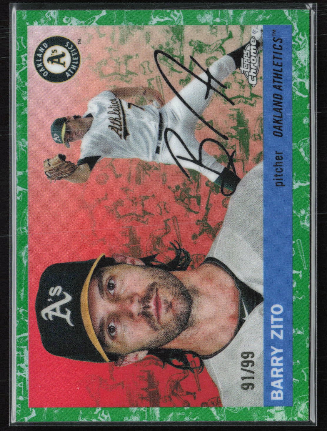 Barry Zito Green Toile /99