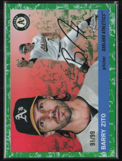 Barry Zito Green Toile /99