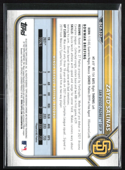 Zayed Salinas 1st Bowman