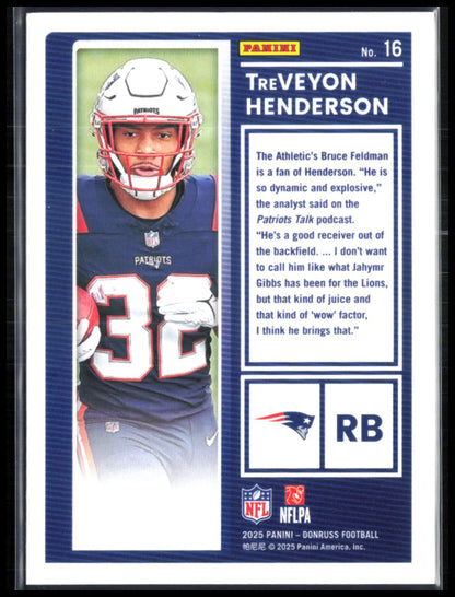 TreVeyon Henderson RC The Rookies