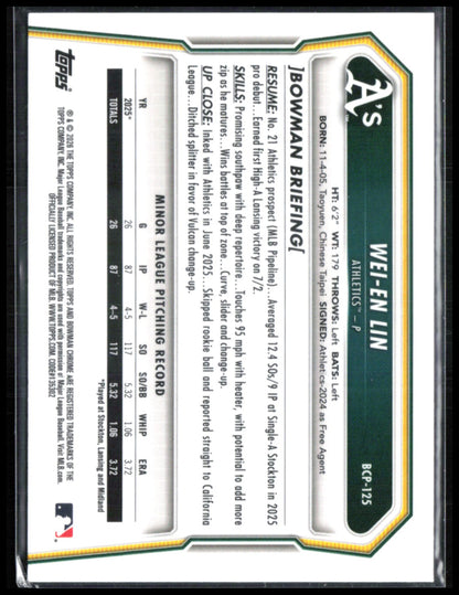 Wei-En Lin 1st Bowman