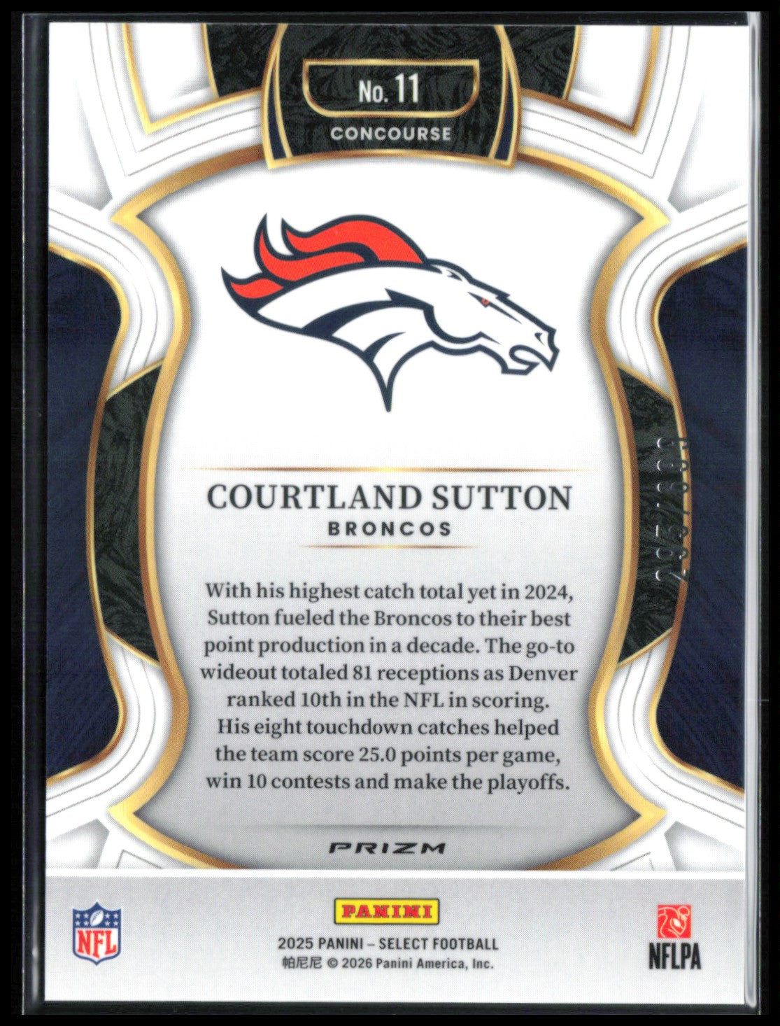 Courtland Sutton Neon Green Shock /699