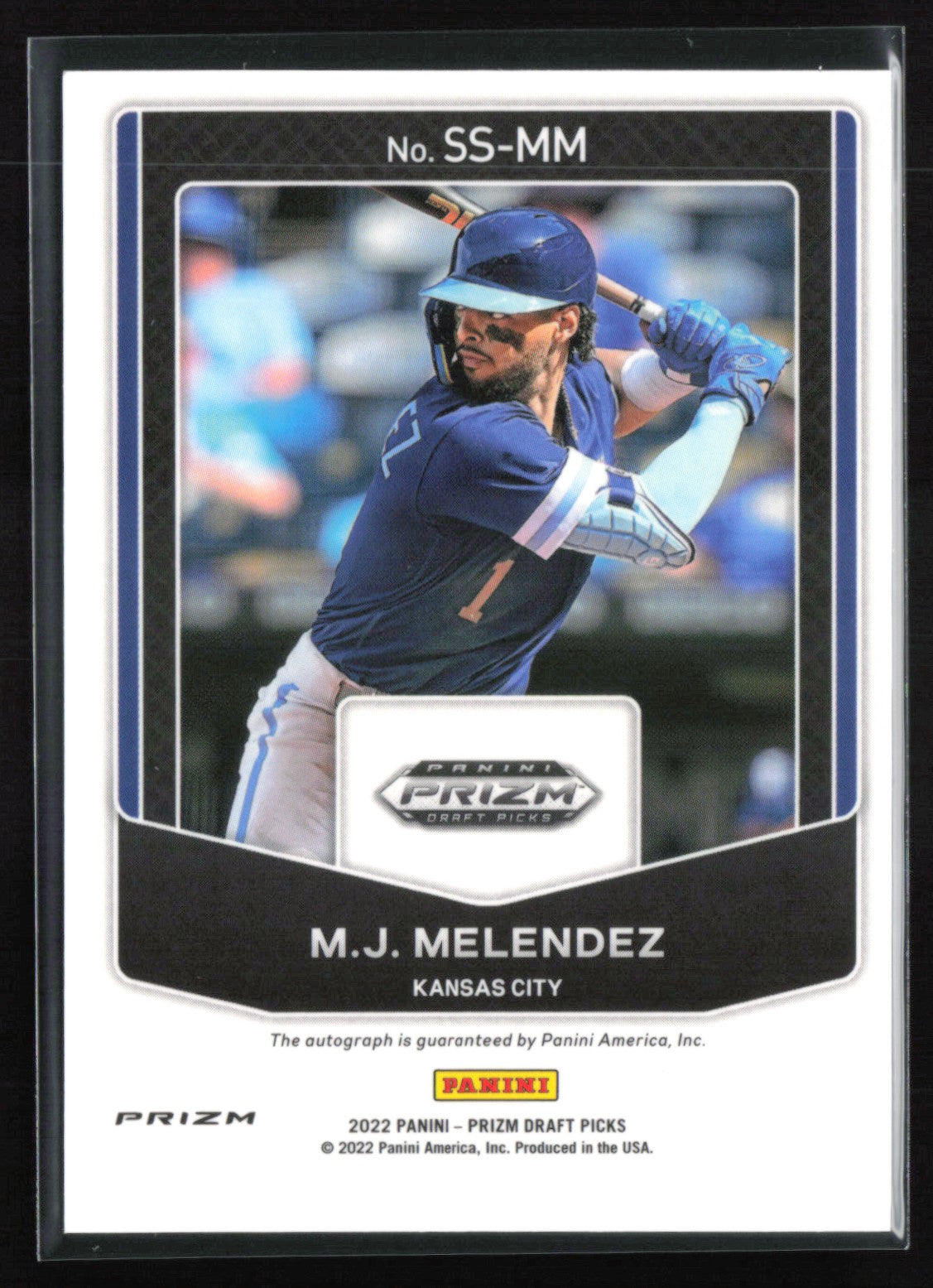 2022 Panini Prizm Draft Picks Signing Sessions SS-MM M.J. Melendez