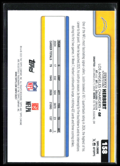 Justin Herbert Pink X-Fractor