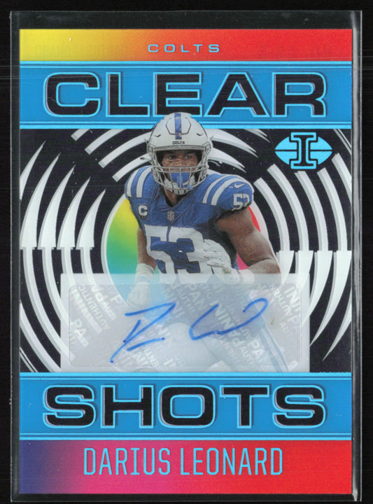 Darius Leonard Auto 01/35 Clear Shots