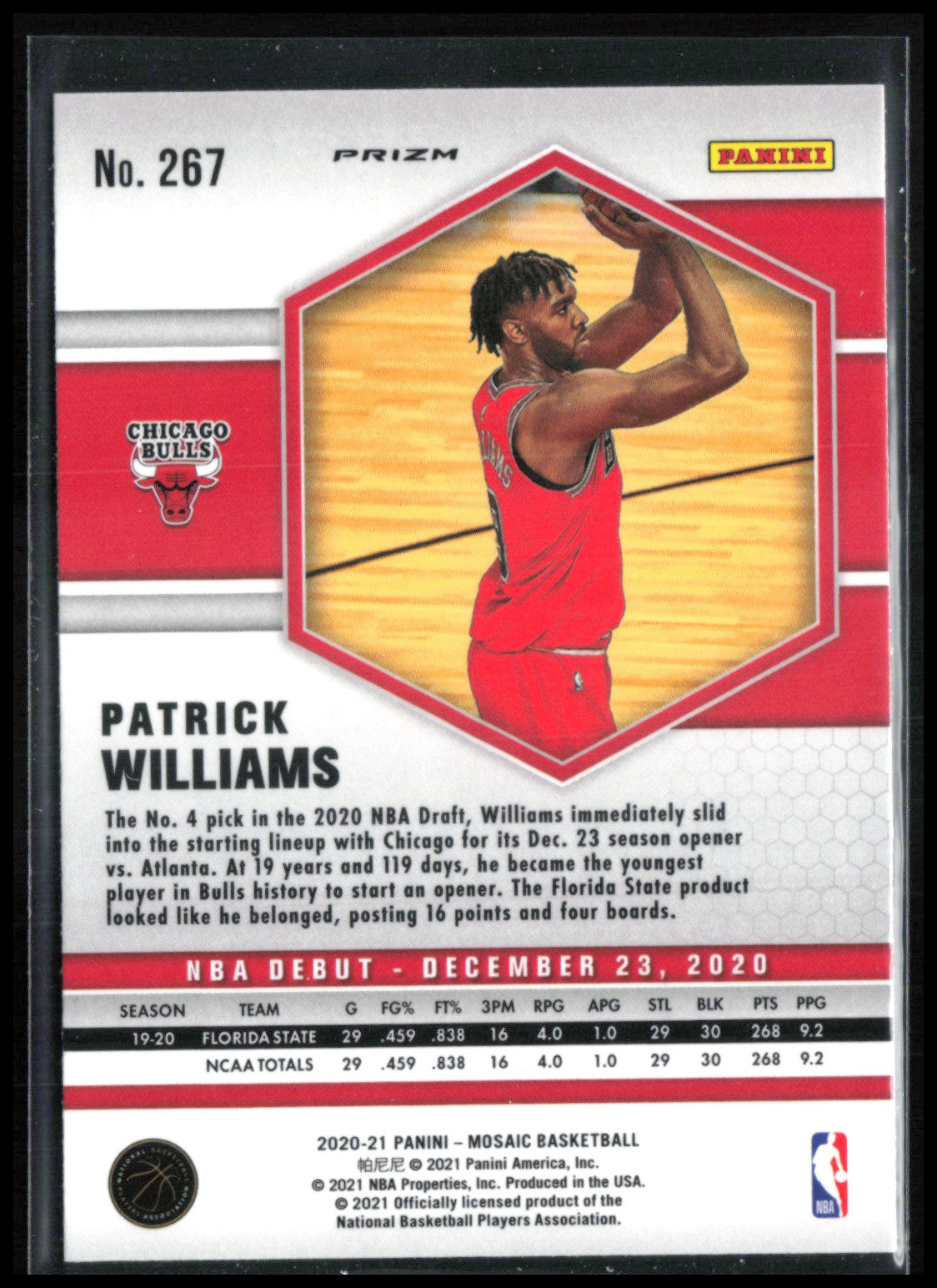 Patrick Williams RC Green Mosaic