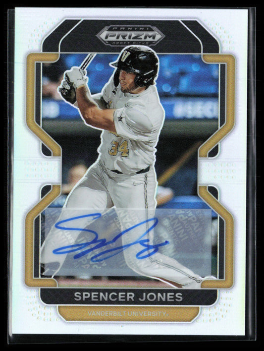 Spencer Jones Auto Silver 2022 Prizm Draft Picks