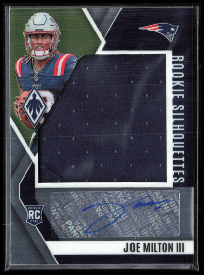 Joe Milton III RC Jumbo Mem Rookie Silhouettes