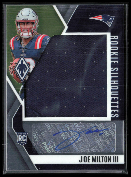Joe Milton III RC Jumbo Mem Rookie Silhouettes