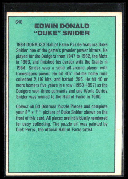 Duke Snider Diamond Kings
