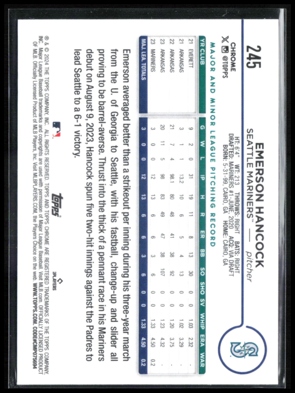 Emerson Hancock RC