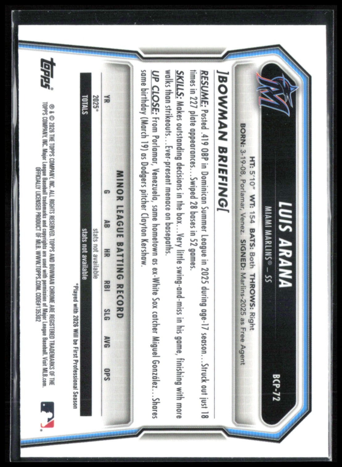 Luis Arana 1st Bowman