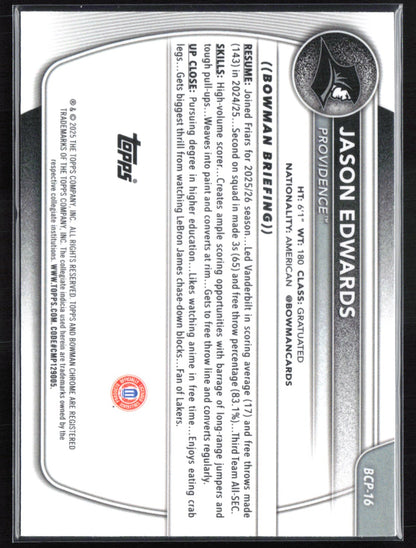Jason Edwards 1st Bowman Mojo
