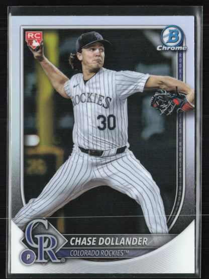 Chase Dollander RC Red Rookie Logo