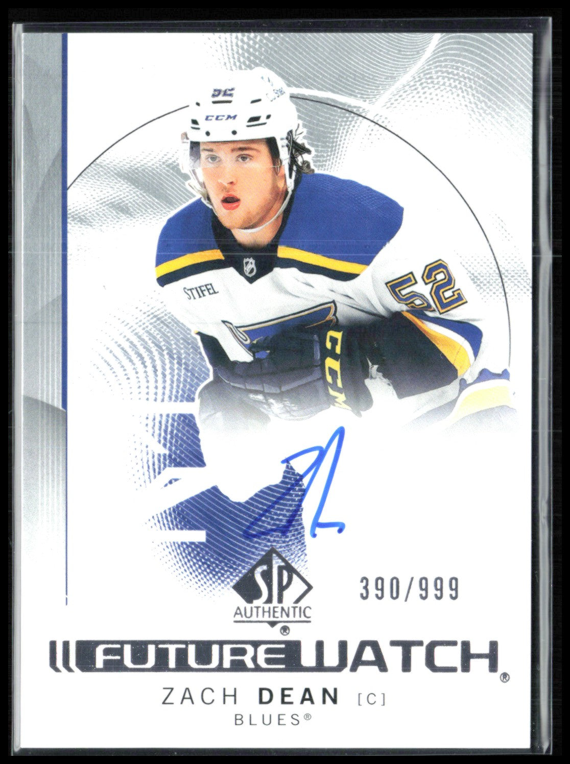 Zach Dean Auto /999 2024-25 SP Authentic