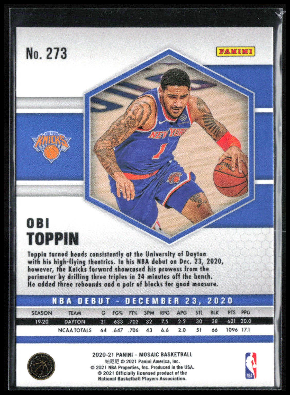 Obi Toppin RC Holo