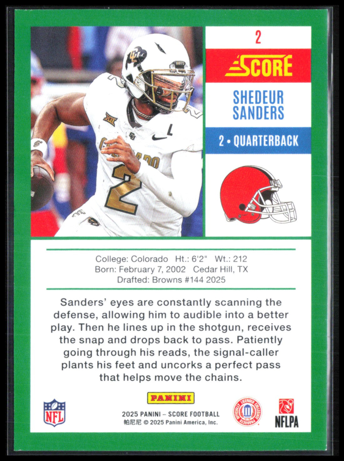 Shedeur Sanders RC
