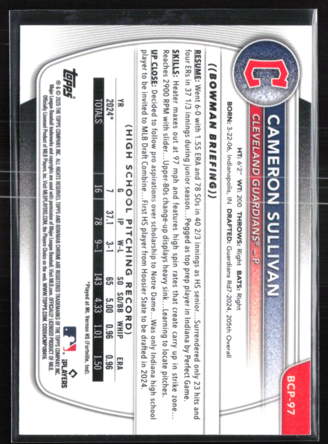 Cameron Sullivan 1st Bowman X-Fractor