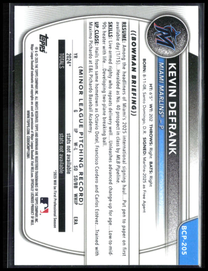 Kevin Defrank 1st Bowman