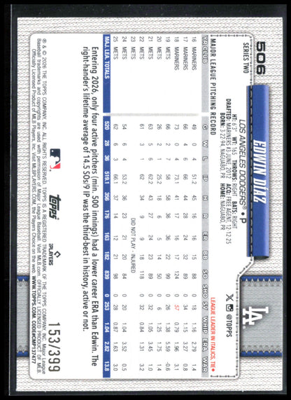 Edwin Diaz Yellow Foil /399