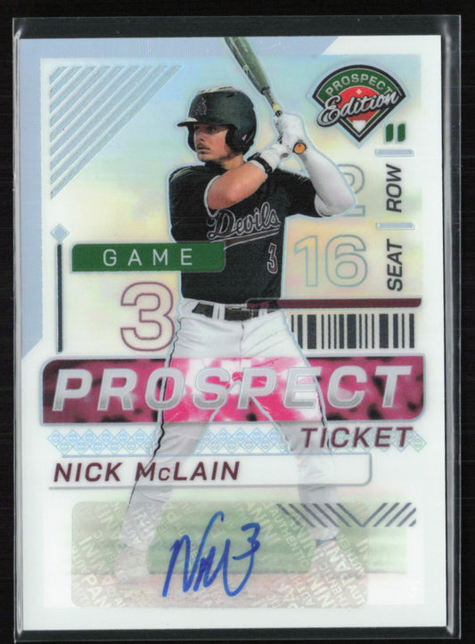 Nick McLain Prospect Ticket Auto