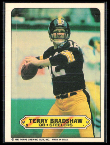 Terry Bradshaw 1983 Topps Sticker