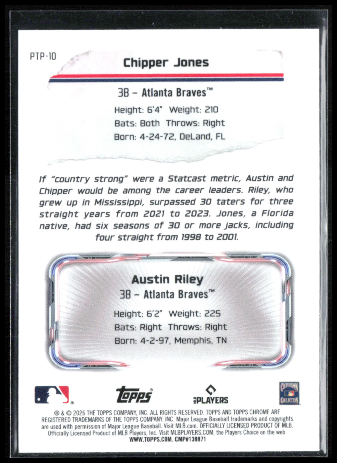 Chipper Jones / Austin Riley