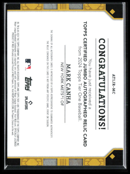 Mark Canha Game-Used Relic Auto /199 Topps Tier One