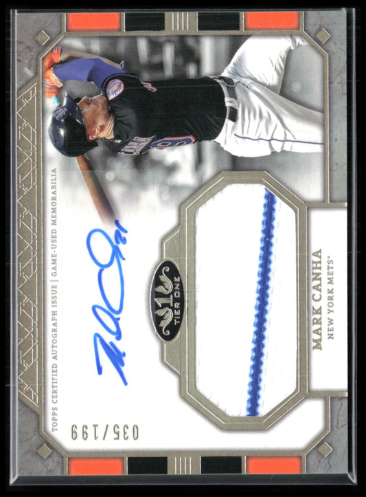 Mark Canha Game-Used Relic Auto /199 Topps Tier One