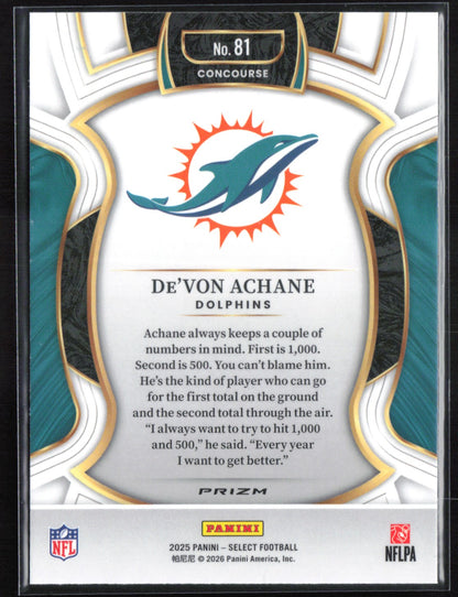 De'Von Achane Black Green Shock