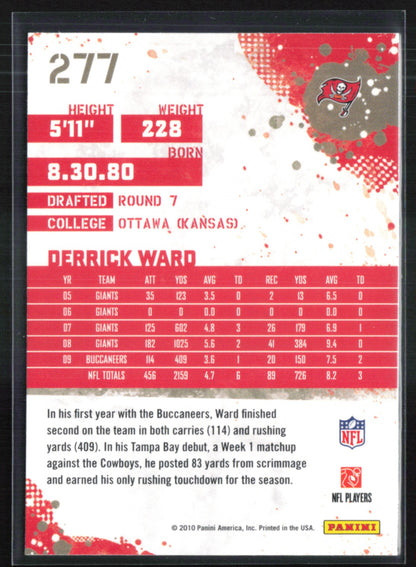 Derrick Ward 2010 Score