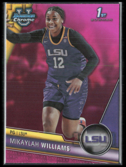 Mikaylah Williams 1st Bowman Pink Refractor