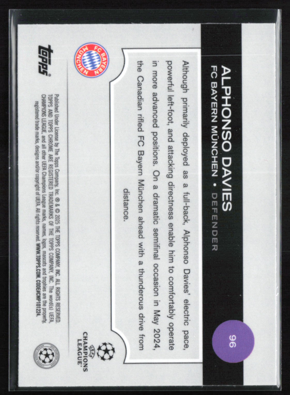 Alphonso Davies Purple Shimmer