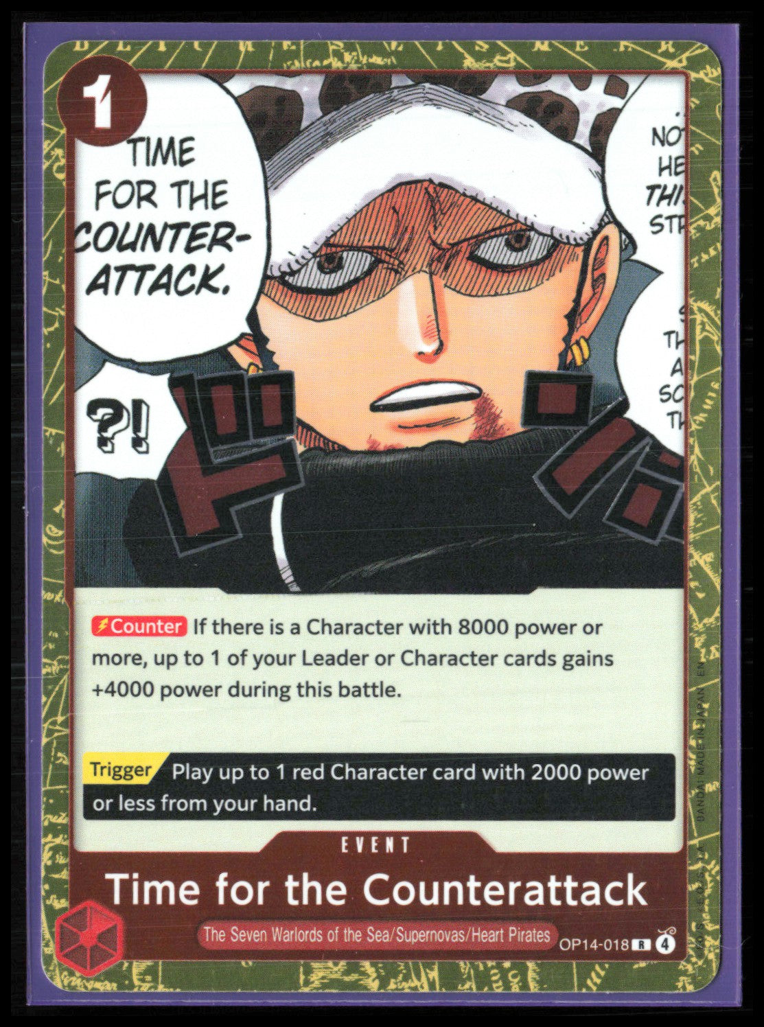 Time for the Counterattack Rare Gold Foill (One Piece)