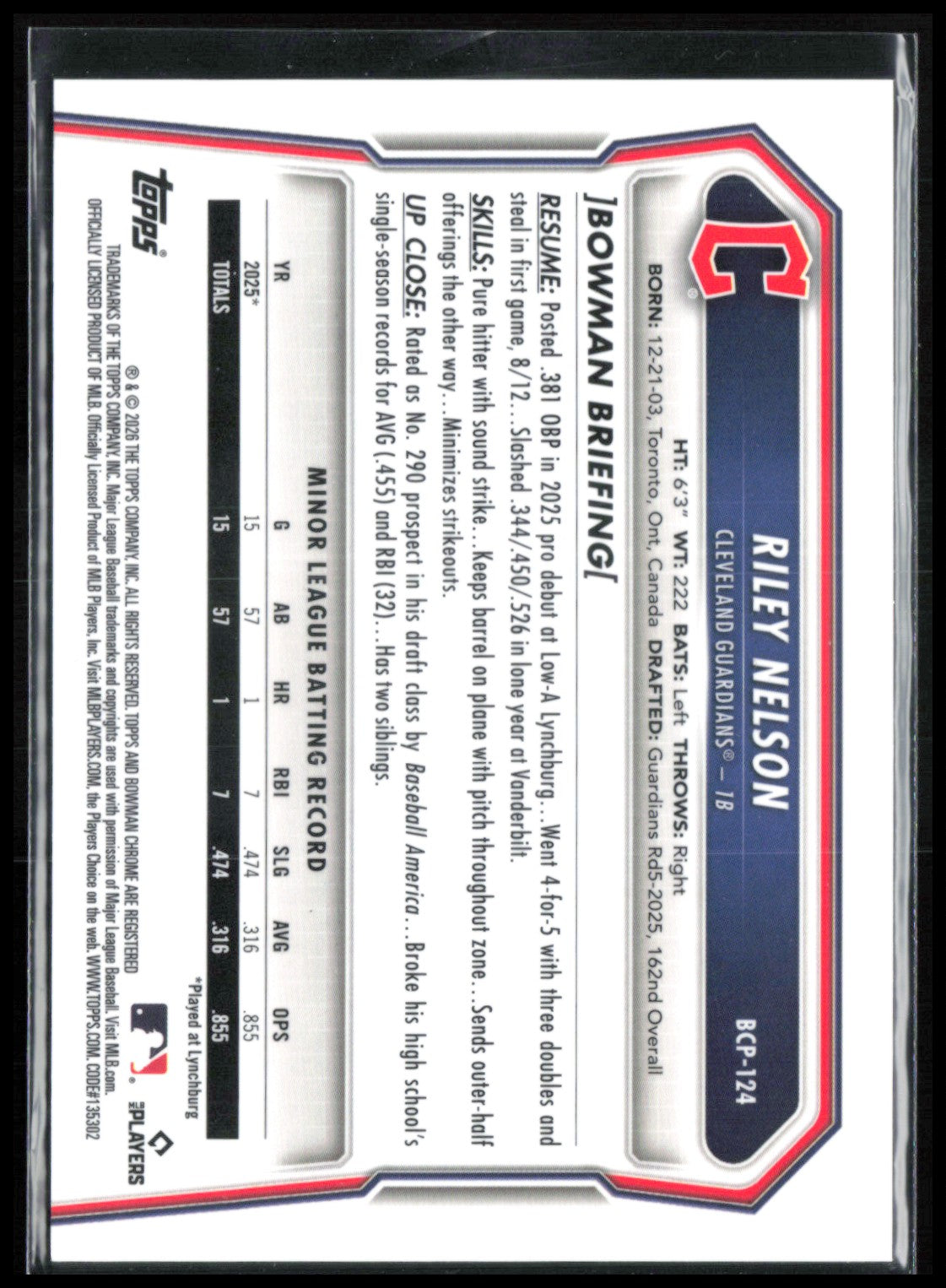 Riley Nelson 1st Bowman Reptilian Refractor