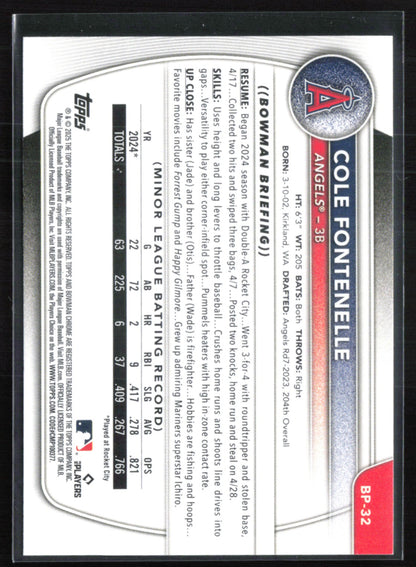 Cole Fontenelle 1st Bowman