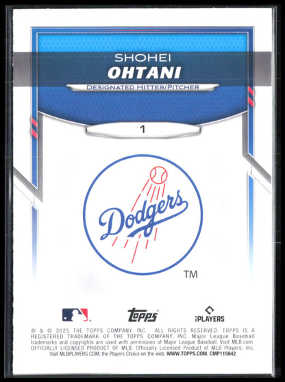 Shohei Ohtani 2025 Lids Mitchell & Ness #1