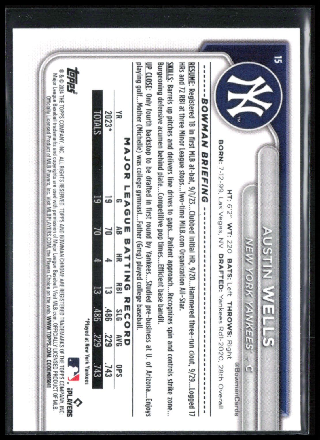 Austin Wells RC