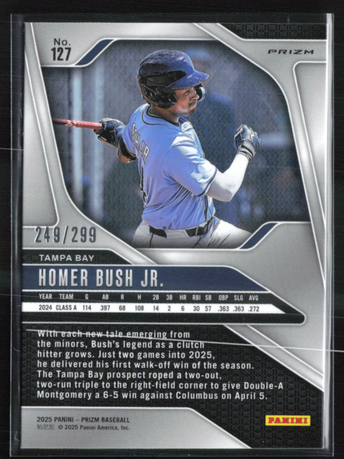 Homer Bush Jr. Red Prizm /299