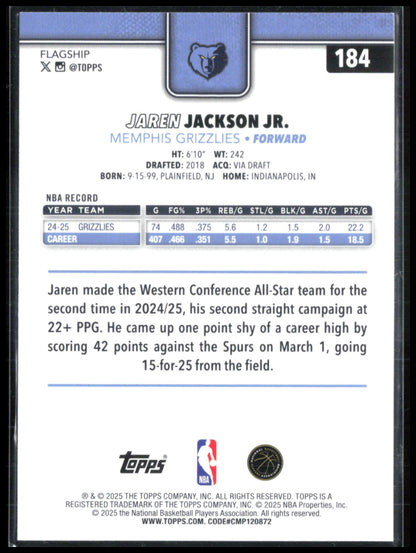 Jaren Jackson Jr. Silver Foil