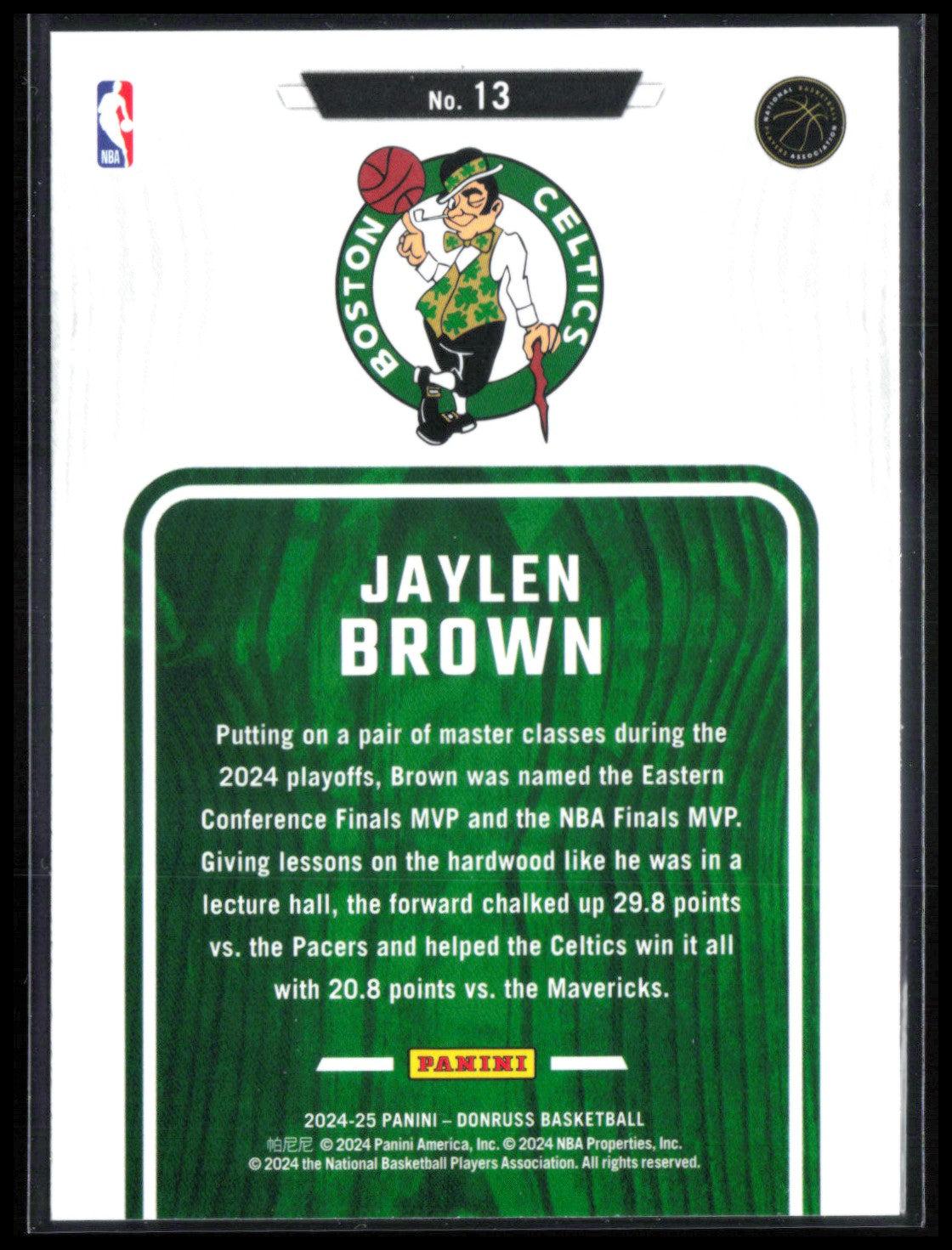 Jaylen Brown Purple Press Proof