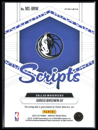 Greg Brown III Auto Scripts