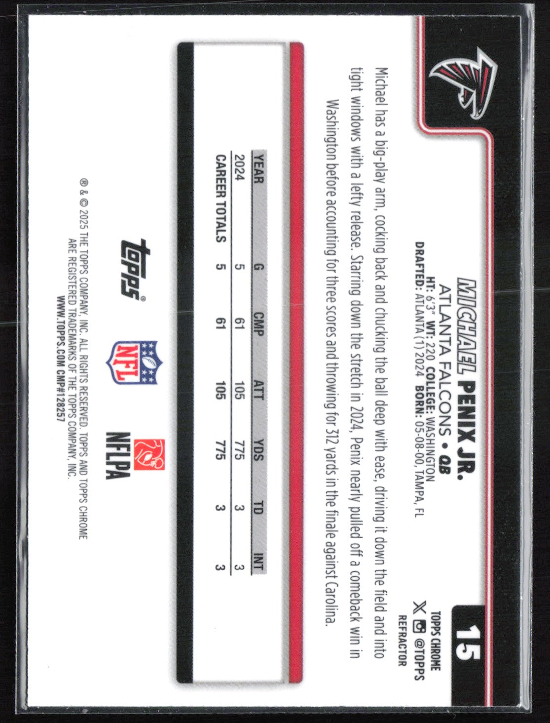 Michael Penix Jr Refractor