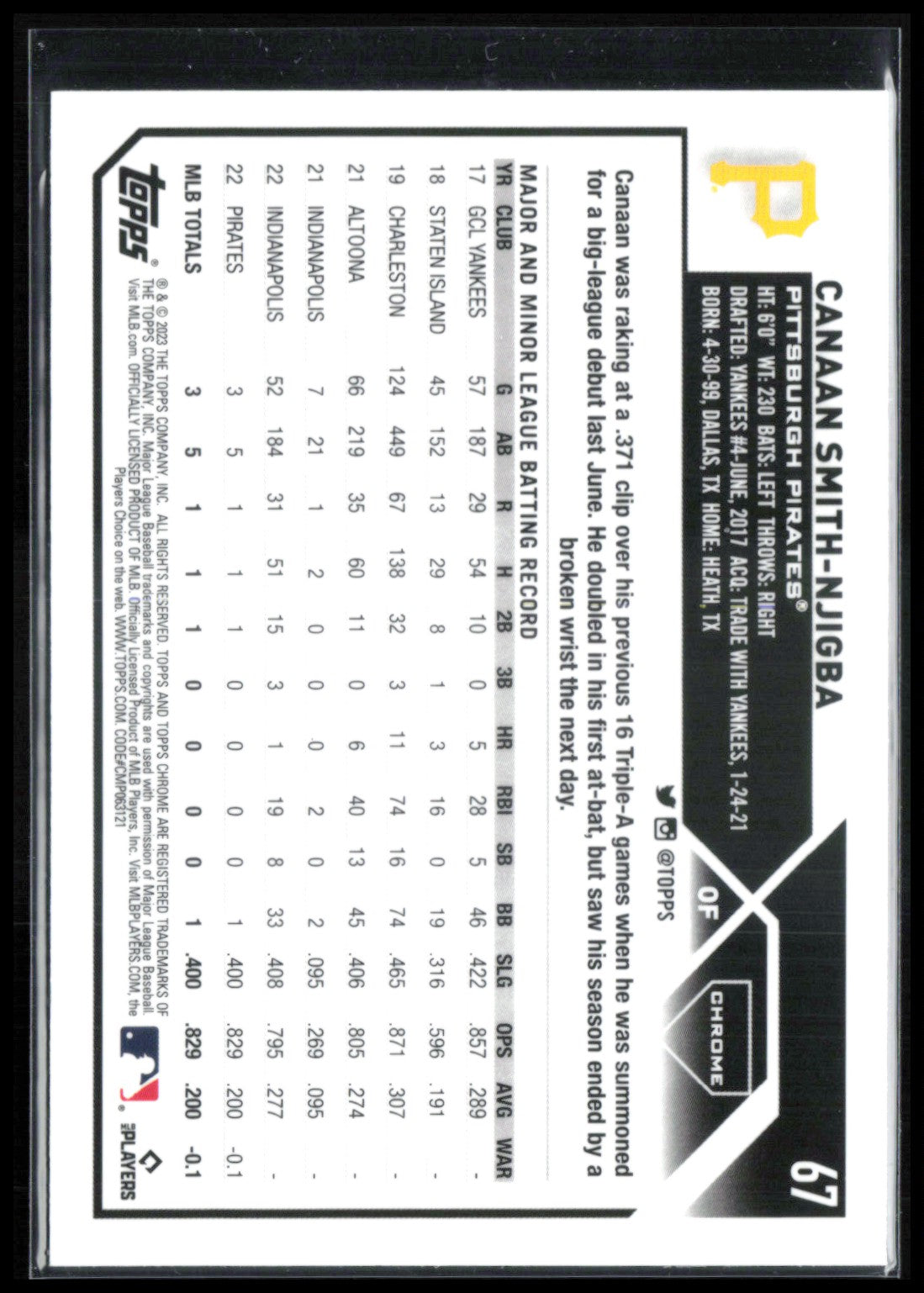 Canaan-Smith-Njigba RC X-Fractor