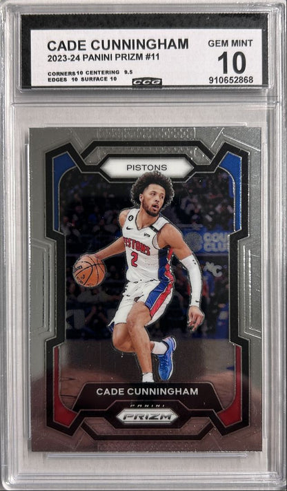 Cade Cunningham 2023-24 Prizm CCG 10