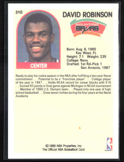David Robinson 1989 NBA Hoops